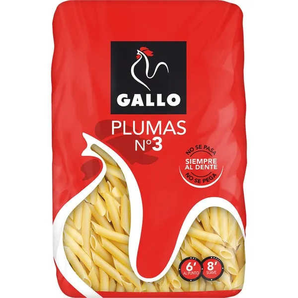 Plumas Gallo N 3 Macarron 250 g