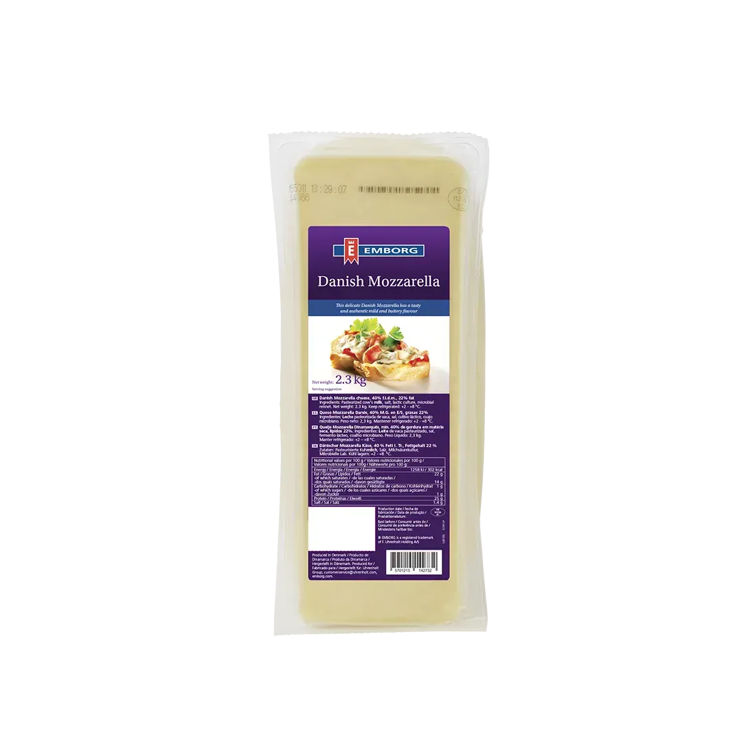 MOZZARELLA TGT PREMIUM BARRA 2 38 KG APR
