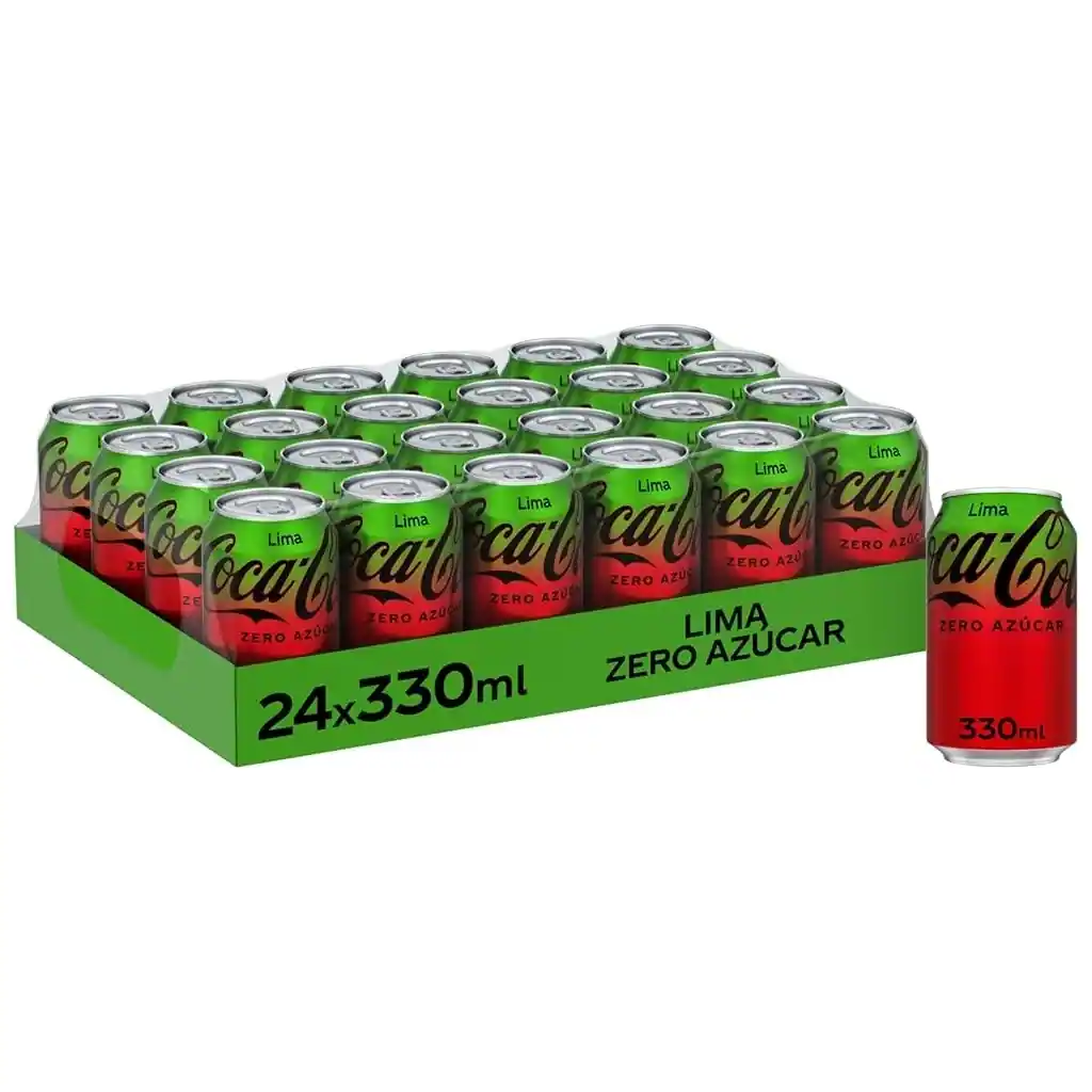 Coca Cola Zero Lime Lata 330 caja de 24
