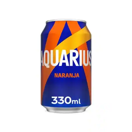 Aquarius Naranja Lata 330 en Botes pack de 24