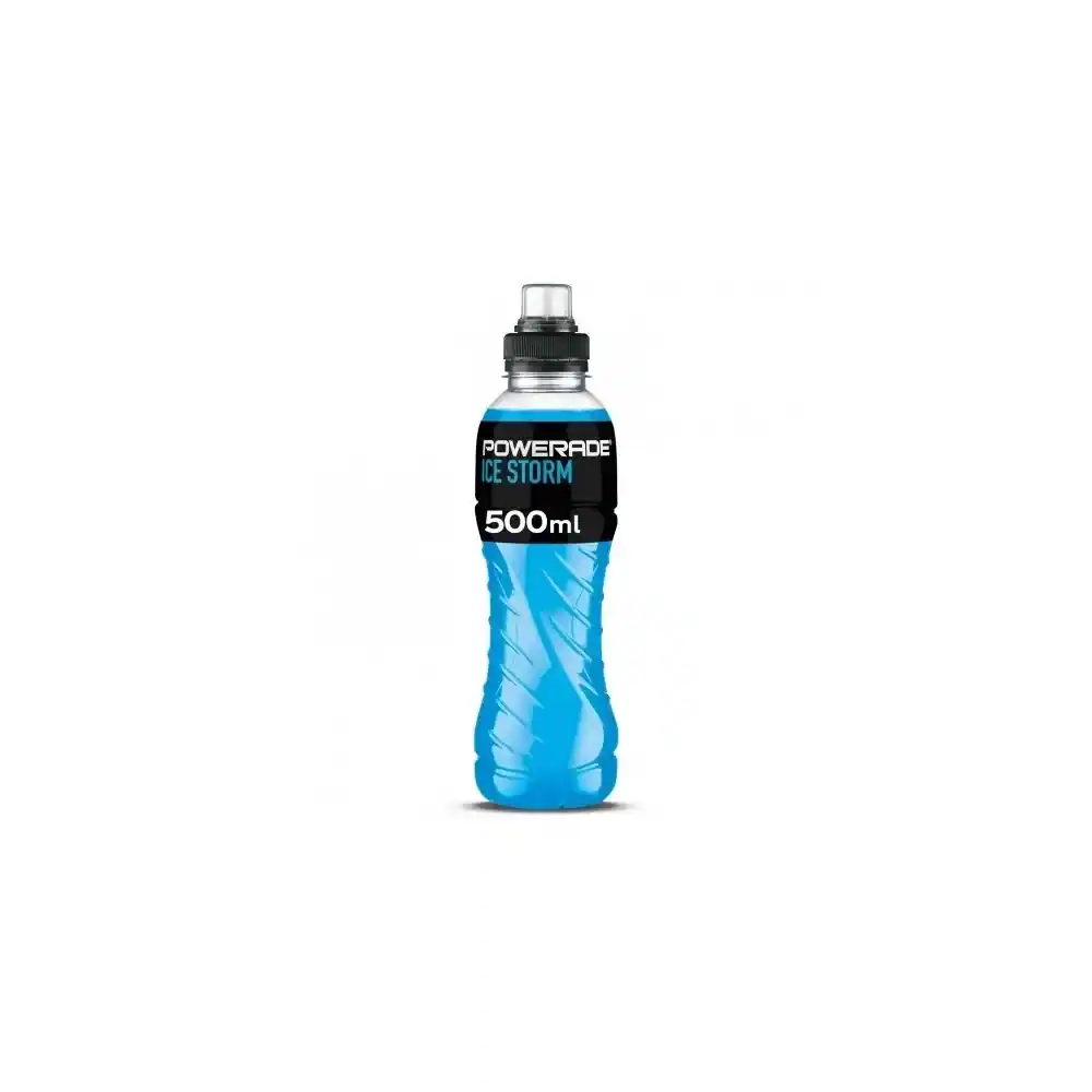 Powerade Ice Azul Pet 500 caja de 12 Botellas