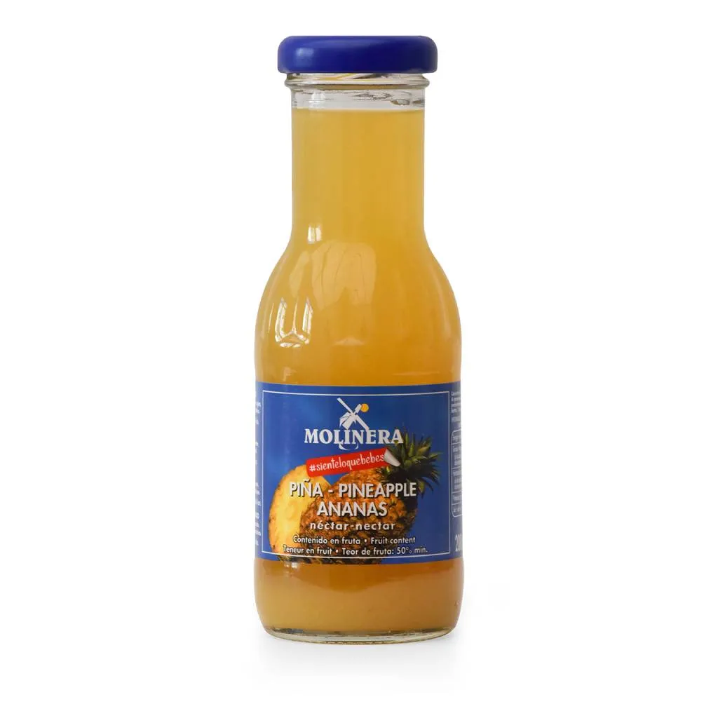 Nectar Piña Molinera en pack 24 Cristal 200 cl