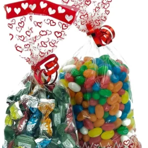 Bolsas Celofan 15/30 Corazones 100 - Marca Blanca