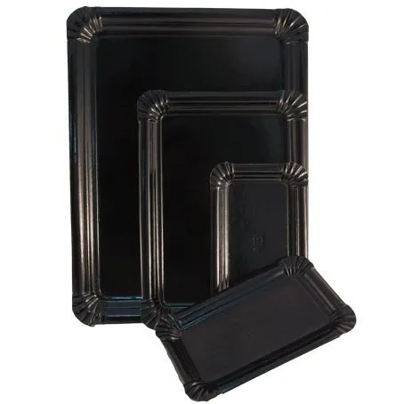 Bandejas C Negra 100 Unid E-6 de la marca Cajas y Papelería