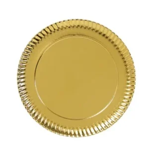 Platos Oro 18 Cms 100 Unid