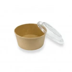 Envase Kraft + Tapa Paq 25 Redondo 350 ml
