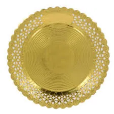 Plato Blonda Oro 25 Cm Uni, pack de 50