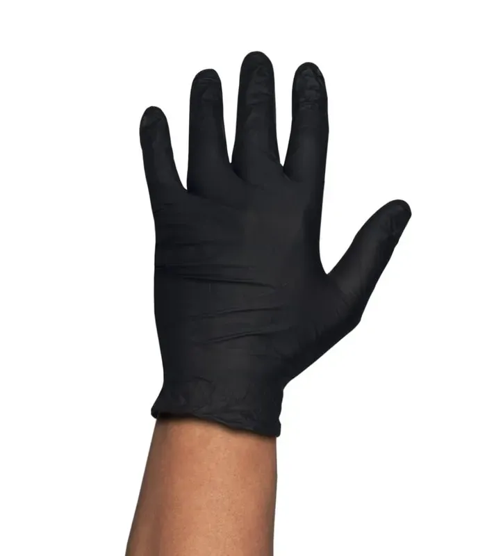Guantes Negros T/m P100+grueso Nitri 5 g