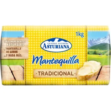 Mantequilla President 1 kg Bloque
