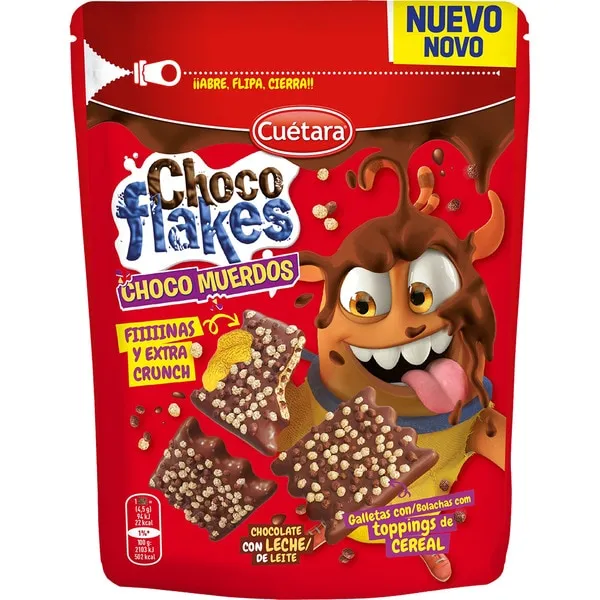 Cuetara Choco Flakes Choco Leche . 87 g