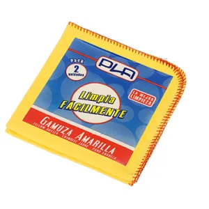 Gamuza Amarilla en Pack-2 Pla Ref.20704 de la marca Droguería