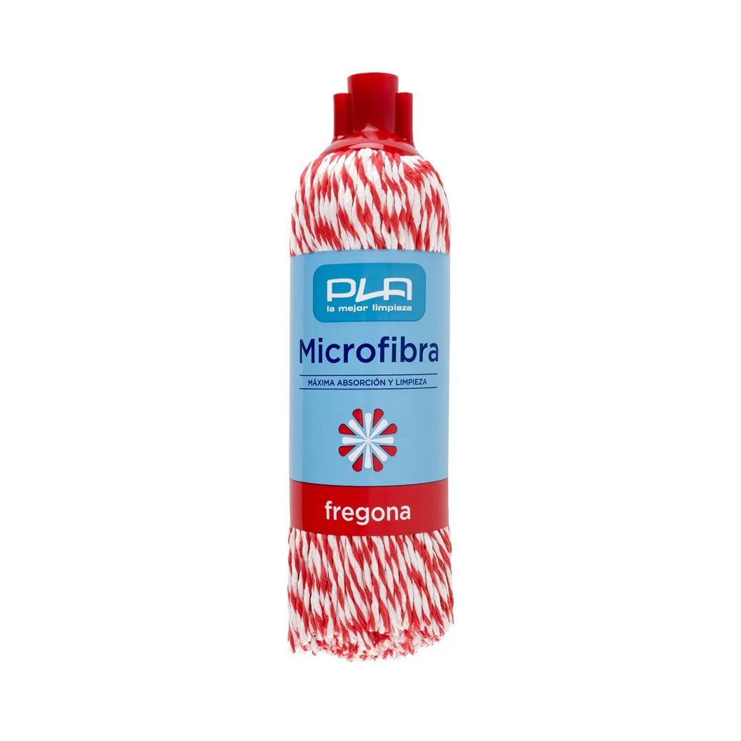 Pla Fregona Trenzada Roja/blanca Ref.