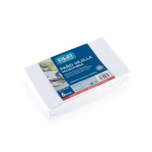 Pla Paño Vajilla Microfibra Blanco P-6 U